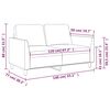 vidaXL 2-personers sofa 120 cm kunstl&aelig;der brun