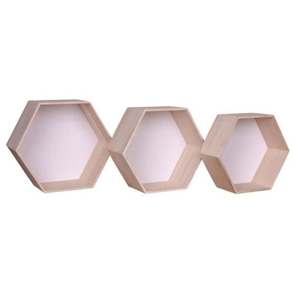 House Nordic hylder 3 dele Eva hvid og naturfarvet