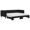 vidaXL daybed med udtr&aelig;k og madras 90x190 cm velour sort