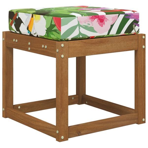 vidaXL Udend&oslash;rs S&aelig;depude farverig 40 x 40 x 8 cm 100% polyester