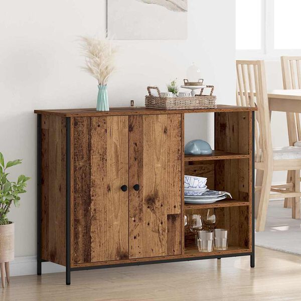 vidaXL Sideboard Gammelt tr&aelig; 100 x 33 x 75 cm Konstrueret tr&aelig;