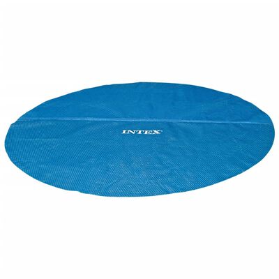 Intex solopvarmet poolovertræk 448 cm polyethylen blå
