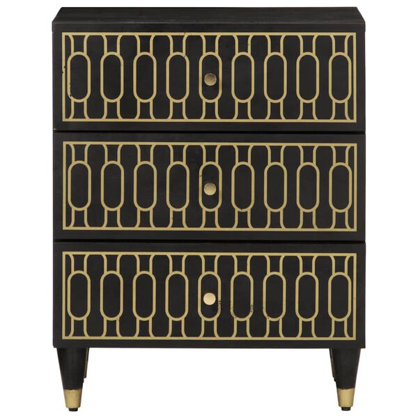 vidaXL sengebord 50x33x60 cm massivt mangotræ