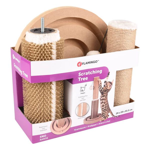 FLAMINGO kradsetr&aelig; Ayla 29x29x53,5 cm cremefarvet