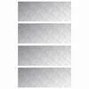 vidaXL Trappe Tread 4 stk. 80 x 30 cm S&oslash;lv Aluminium Rektangul&aelig;r