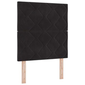 vidaXL LED sengegavl Sort 80 cm Fl&oslash;jl
