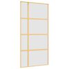 vidaXL skyded&oslash;r 102,5x205 cm matteret sikkerhedsglas aluminium gylden