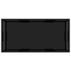 vidaXL sofabord 100x50x35 cm hærdet glas sort