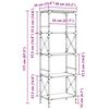 vidaXL bogreol med 5 hylder 59x35x171 cm konstrueret tr&aelig; brunt eg