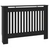 vidaXL radiatorskjuler 112x19x81,5 cm konstrueret tr&aelig; sort