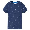 vidaXL T-shirt til b&oslash;rn str. 92 m&oslash;rkebl&aring;