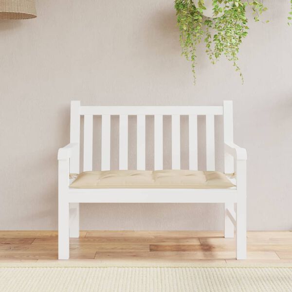 vidaXL hynde til havebænk 100x50x7 cm oxfordstof beige