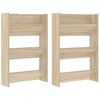 vidaXL v&aelig;gh&aelig;ngte skoskabe 2 stk. 60x18x90 cm sp&aring;nplade sonoma-eg