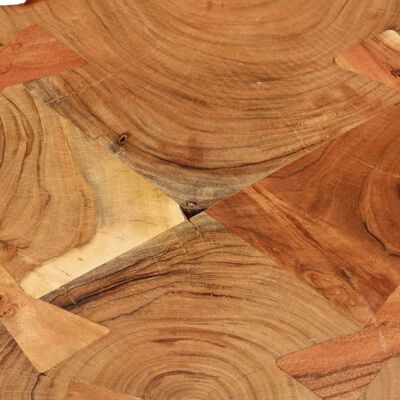 vidaXL sofabord 35 cm 4 træstammer massivt sheeshamtræ