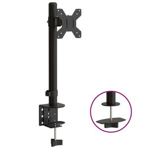 vidaXL sk&aelig;rmstativ VESA 75/100 mm st&aring;l sort