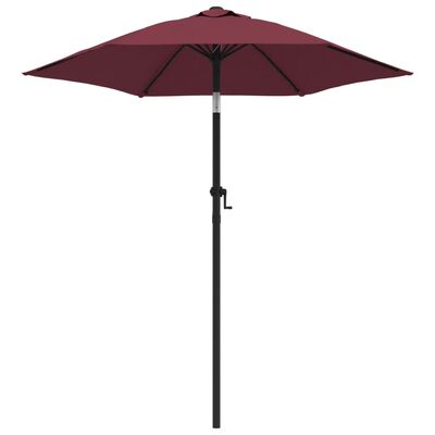 vidaXL parasol 200x224 cm aluminium bordeaux