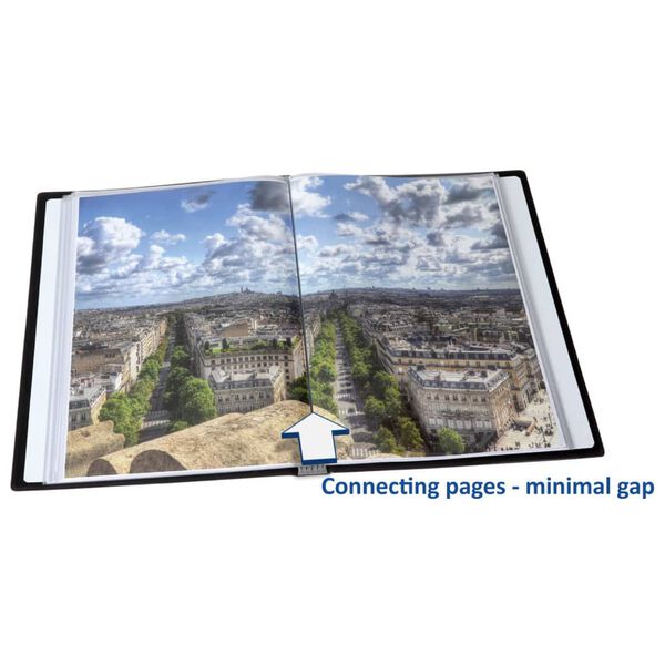 rillstab demomappe A4 50 lommer sort