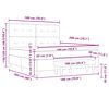 vidaXL Box spring seng med madras Creme 180 x 200 cm Stof