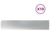 vidaXL pl&aelig;nekanter 10 stk. 20x103 cm galvaniseret st&aring;l