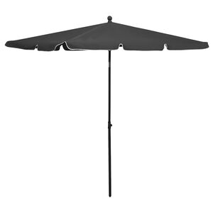 vidaXL parasol med stang 210x140 cm antracitgr&aring;