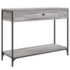 vidaXL konsolbord 100x34,5x75 cm konstrueret tr&aelig; gr&aring; sonoma-eg
