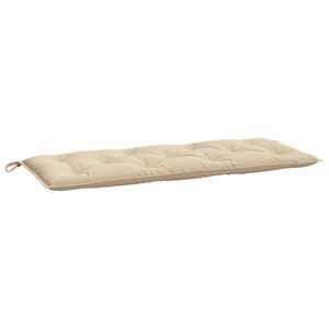 vidaXL hynde til haveb&aelig;nk 120x50x7 cm oxfordstof beige