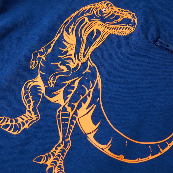 T-shirt til børn str. 128 mørkeblå