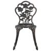 vidaXL bistrostole 2 stk. støbt aluminium bronzefarvet
