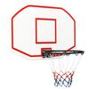 vidaXL basketballkurv med plade 109x71x3 cm polyethylen hvid