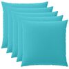 vidaXL Pudebetr&aelig;k 6 pcs HEERLEN Turkis 60 x 60 cm Polyester