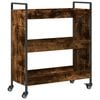 vidaXL k&oslash;kkenvogn 70x30x82 cm konstrueret tr&aelig; r&oslash;get egetr&aelig;sfarve