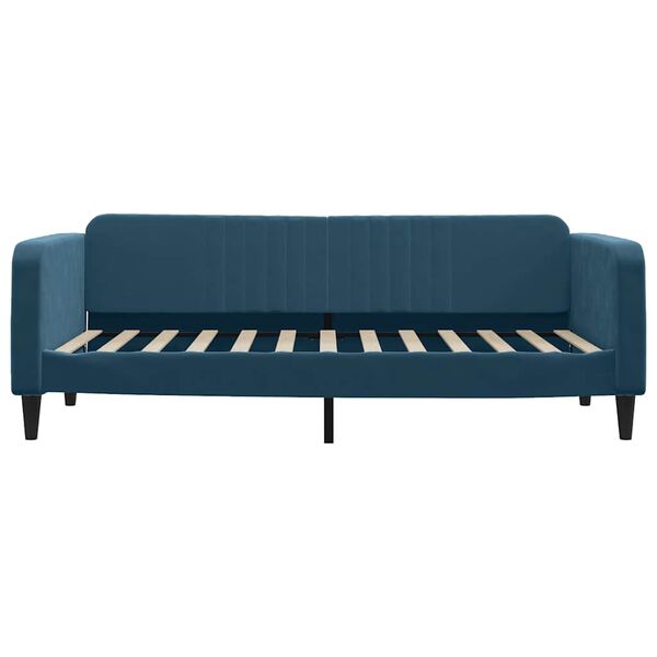 vidaXL daybed med madras 90x200 cm velour bl&aring;