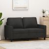 vidaXL 2-personers sofa 120 cm stof sort