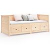 vidaXL daybed uden madras 90x200 cm massivt fyrretræ