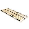 vidaXL Lamelbund Brun 90 x 190 cm Solid b&oslash;g