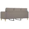 vidaXL 3-personers sofa 180 cm stof gråbrun