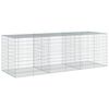 vidaXL gabionkurv med cover 300x100x100 cm galvaniseret jern