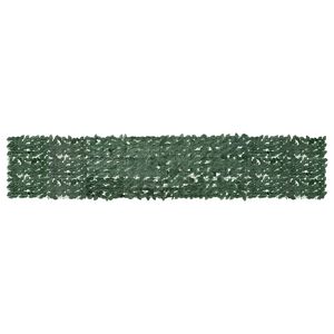 vidaXL altanafsk&aelig;rmning 400x75 cm m&oslash;rkegr&oslash;nne blade