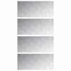 vidaXL Trappe Tread 4 stk. 90 x 40 cm S&oslash;lv Aluminium Rektangul&aelig;r
