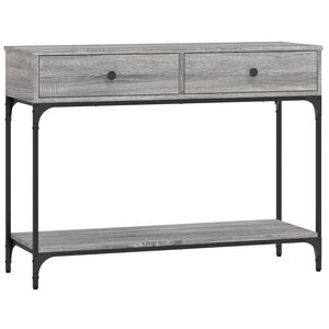 vidaXL konsolbord 100x34,5x75 cm konstrueret tr&aelig; gr&aring; sonoma-eg