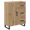 vidaXL Highboard med skuffe 2 pcs Artisan Egetr&aelig; 69,5 x 34 x 180 cm