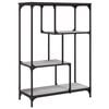 vidaXL bogreol 81x36x115 cm konstrueret tr&aelig; og jern gr&aring; sonoma-eg