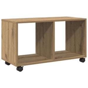 vidaXL rullebord 72x33x42,5 cm konstrueret tr&aelig; egetr&aelig;sfarve