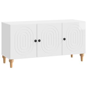 vidaXL TV-skab Hvid h&oslash;jglans 99 x 34,5 x 50 cm Konstrueret tr&aelig;