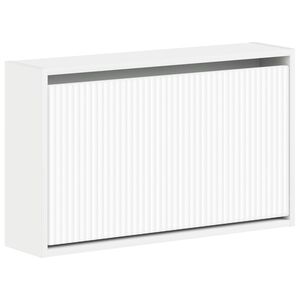 vidaXL V&aelig;gmonteret Skoskab ARNHEM 71 x 17 x 43 cm Konstrueret tr&aelig; Hvid