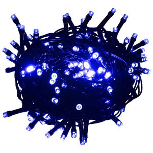 vidaXL LED-lyskæde 2000 LED'er 200 m PVC blå