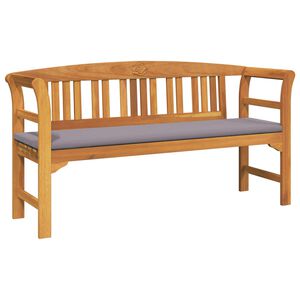 vidaXL Roseb&aelig;nk 157 x 46 x 82,5 cm Massivt Akacietr&aelig; Cremehvid