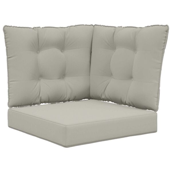 vidaXL Udend&oslash;rs Sofa Pude 3 pcs Gr&aring; Polyester