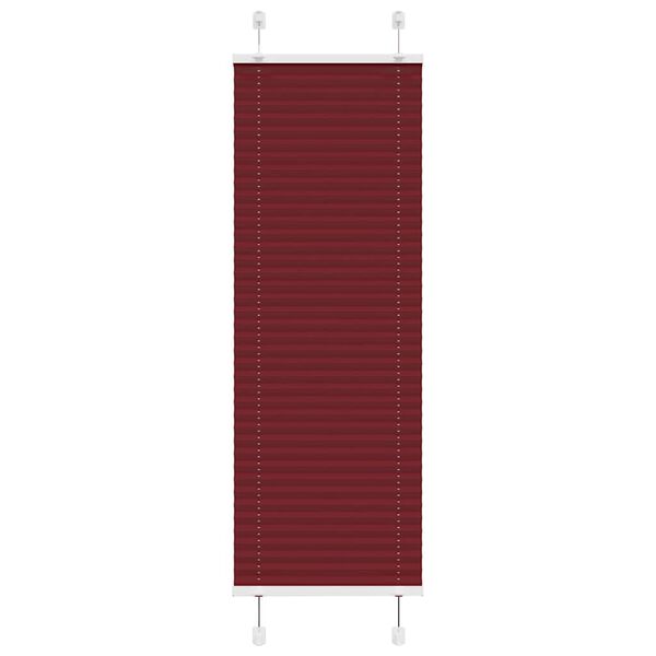 vidaXL Plisségardin Bordeauxrød 40x150 cm Stofbredde 39,4 cm Polyester