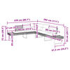 vidaXL sofas&aelig;t til haven 5 dele med hynder polyrattan og akacietr&aelig; gr&aring;